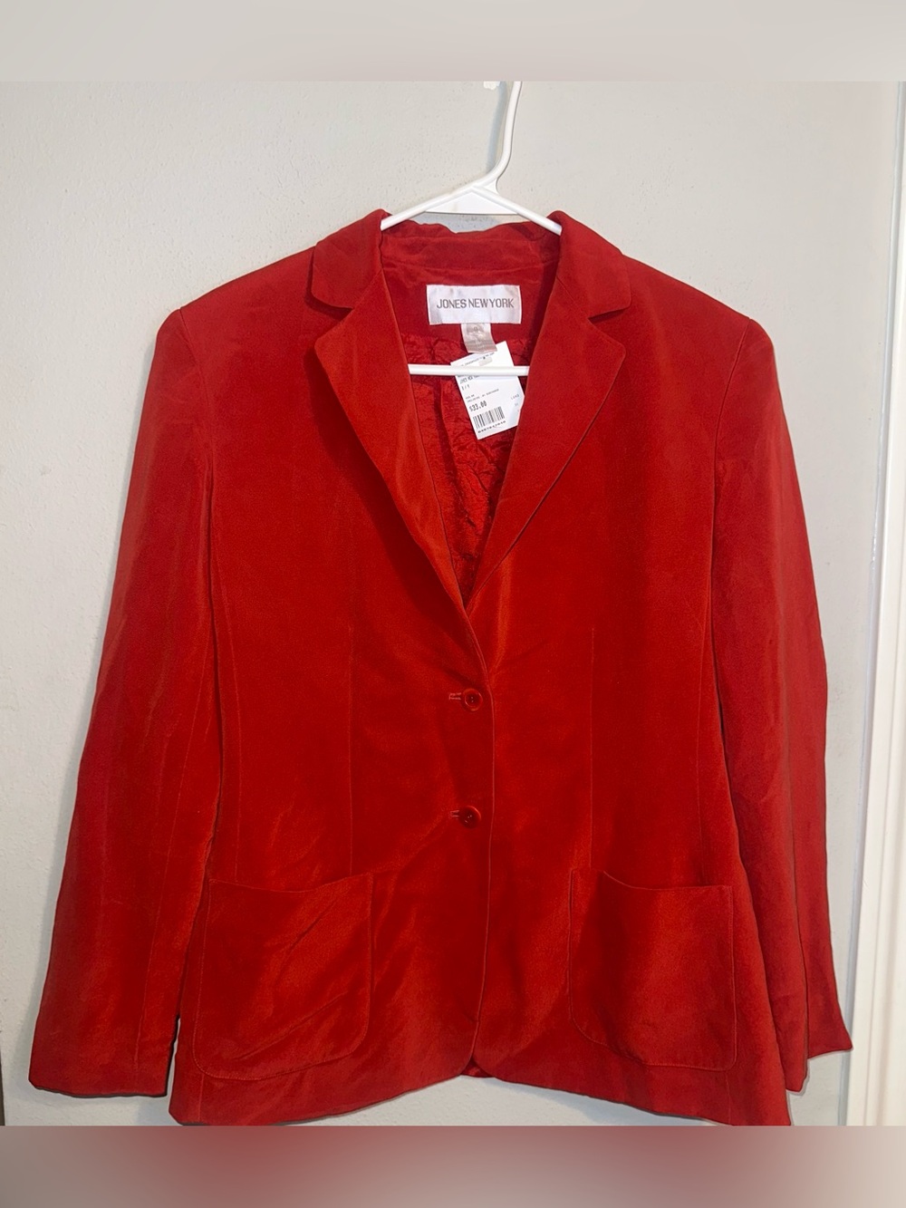 Jones New York Vibrant Red Blazer